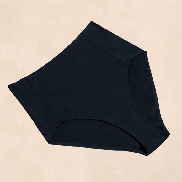 Truekind® Seamless Stretch Mid-Waist Brief -‎ Black, Size 16-24 New in Packaging - Picture 5 of 8